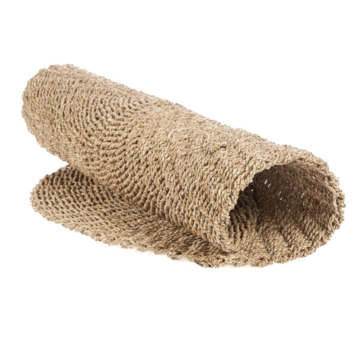 Tapis rond Sizali en sisal naturel 100 cm de diamètre, vue 3