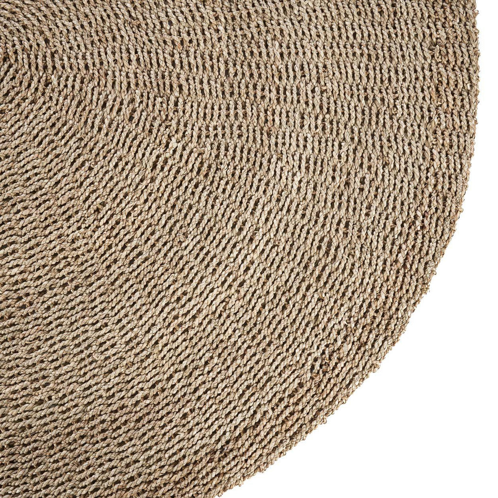 Tapis rond Sizali en sisal naturel 150 cm de diamètre en situation