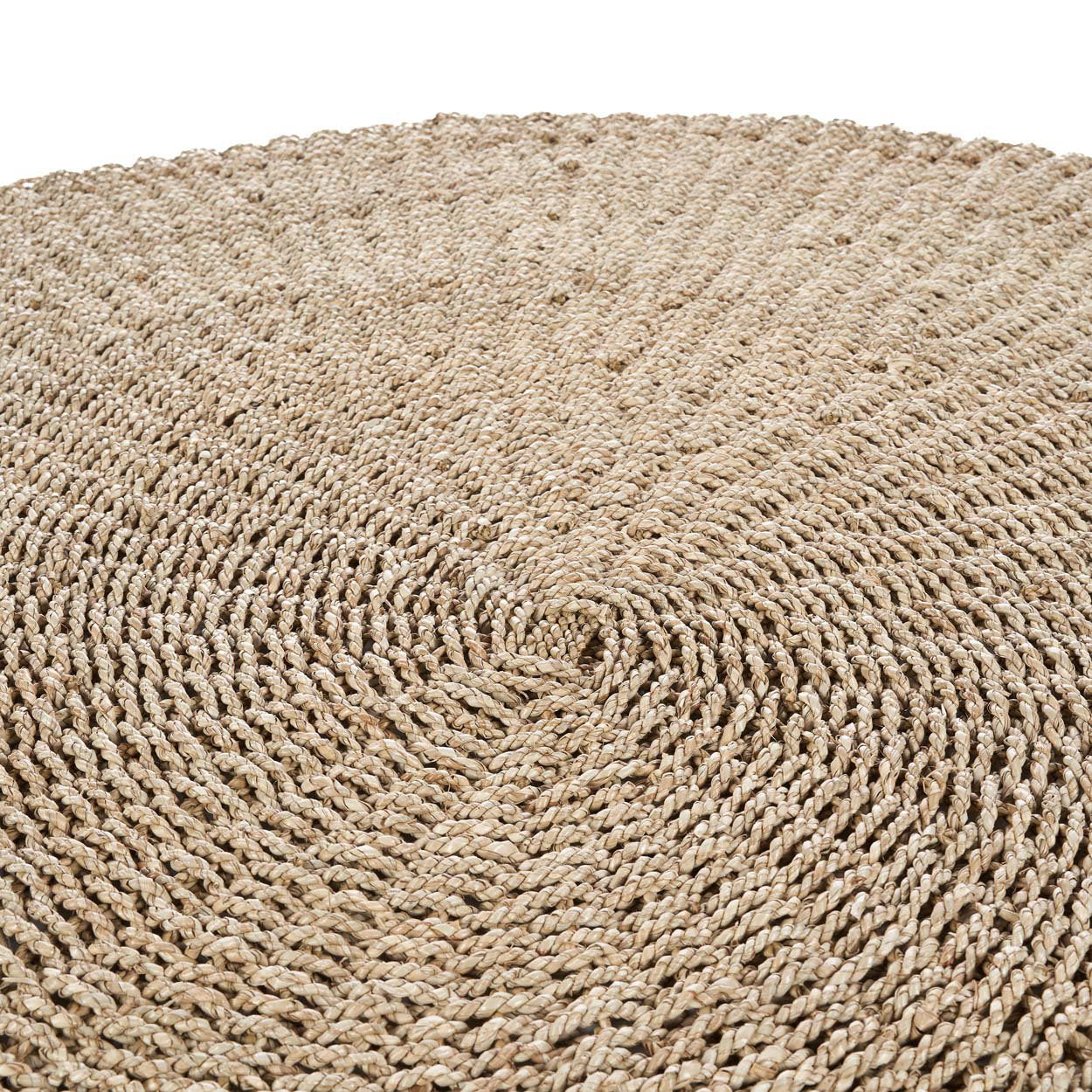 Tapis rond Sizali en sisal naturel 150 cm de diamètre, vue 4