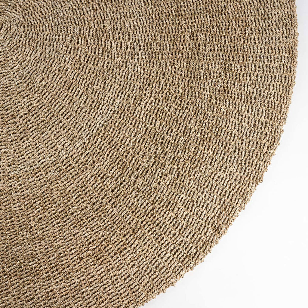 Tapis rond Sizali en sisal naturel 200 cm de diamètre en situation
