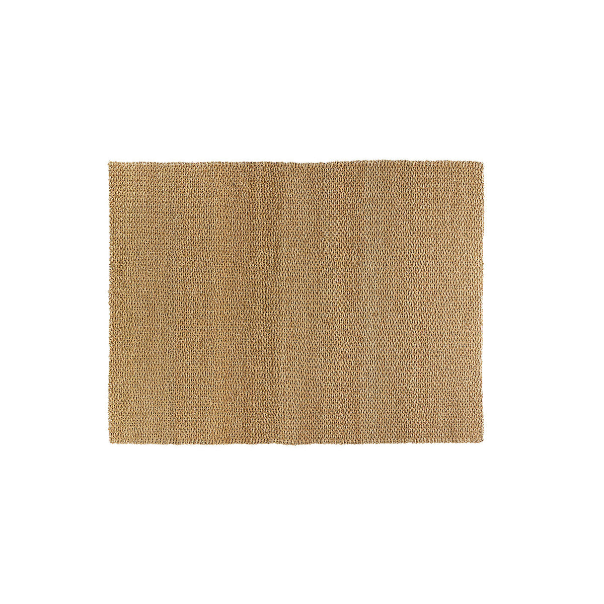Tapis Sizali en sisal naturel 240 x 180 cm vu de dessus posé à plat
