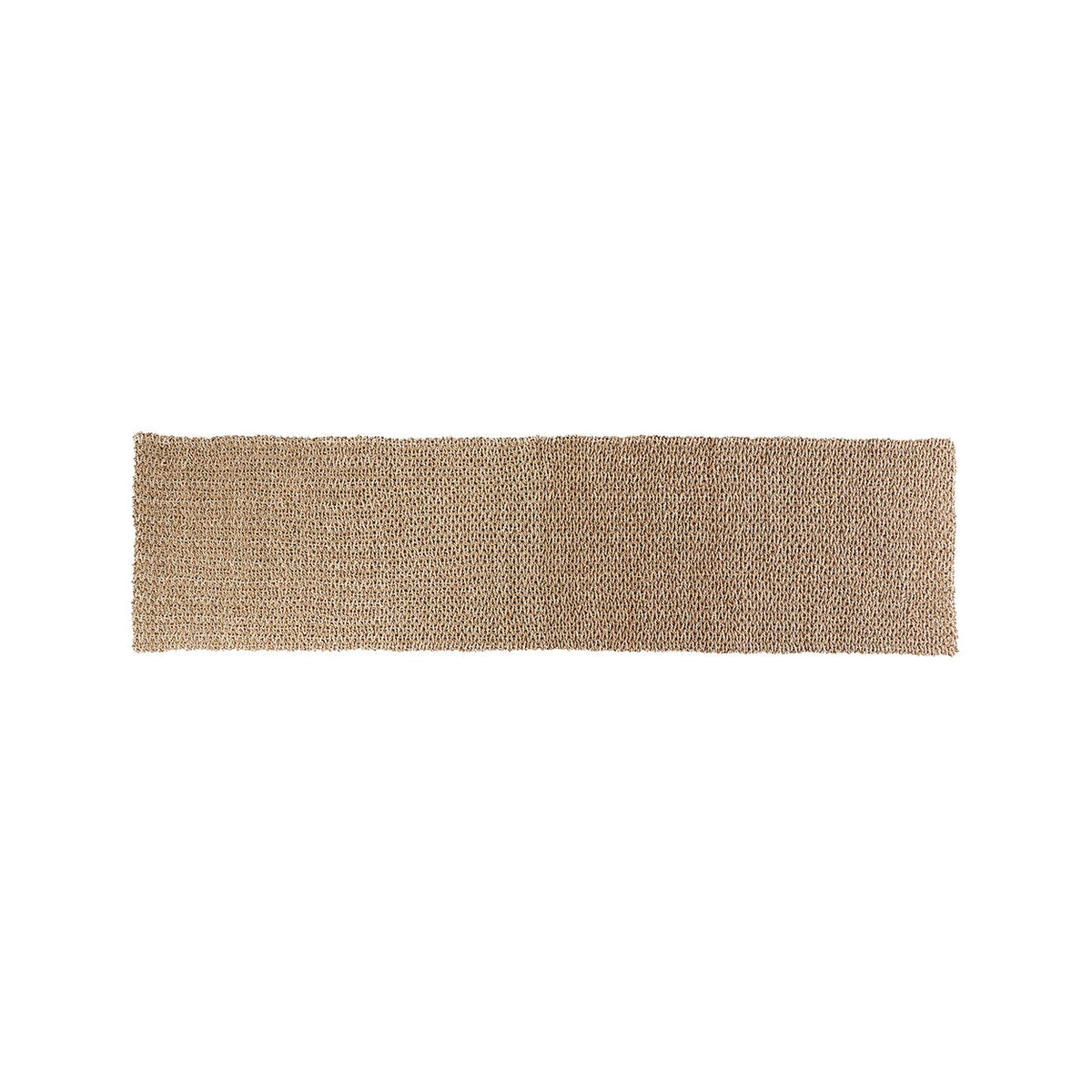 Tapis de couloir Sizali en sisal naturel 270 x 70 cm vu de dessus posé à plat