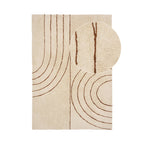 Tapis Tampa coton arches beige 160x230 cm vue de face