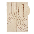 Tapis Tampa coton arches beige 200x300 cm vue de face