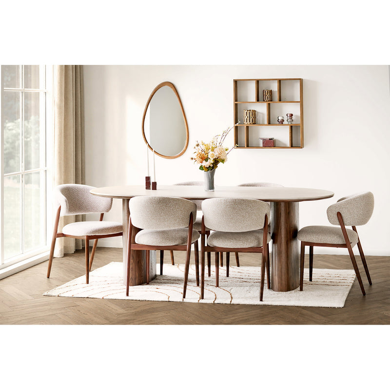 Dimensions Tapis Tampa coton arches beige 200x300 cm