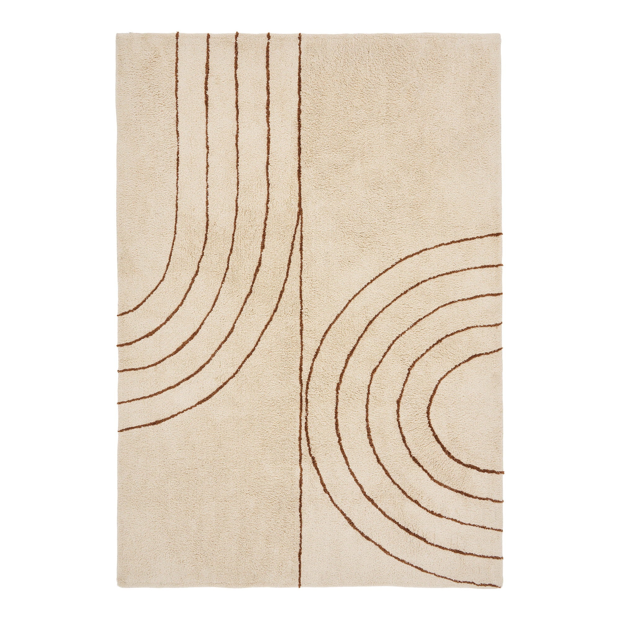 Tapis Tampa coton arches beige 200x300 cm