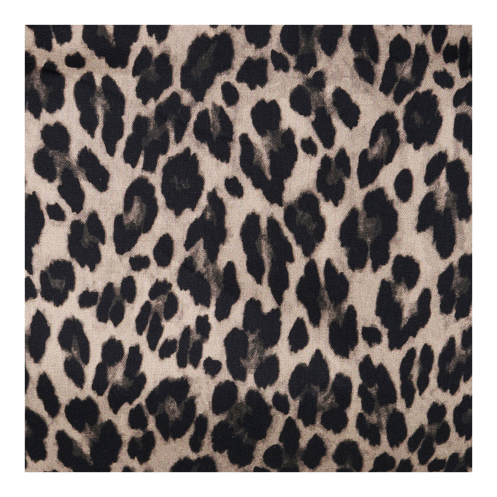 Gros plan tissu imprimé léopard polyester coton tote bag Ava