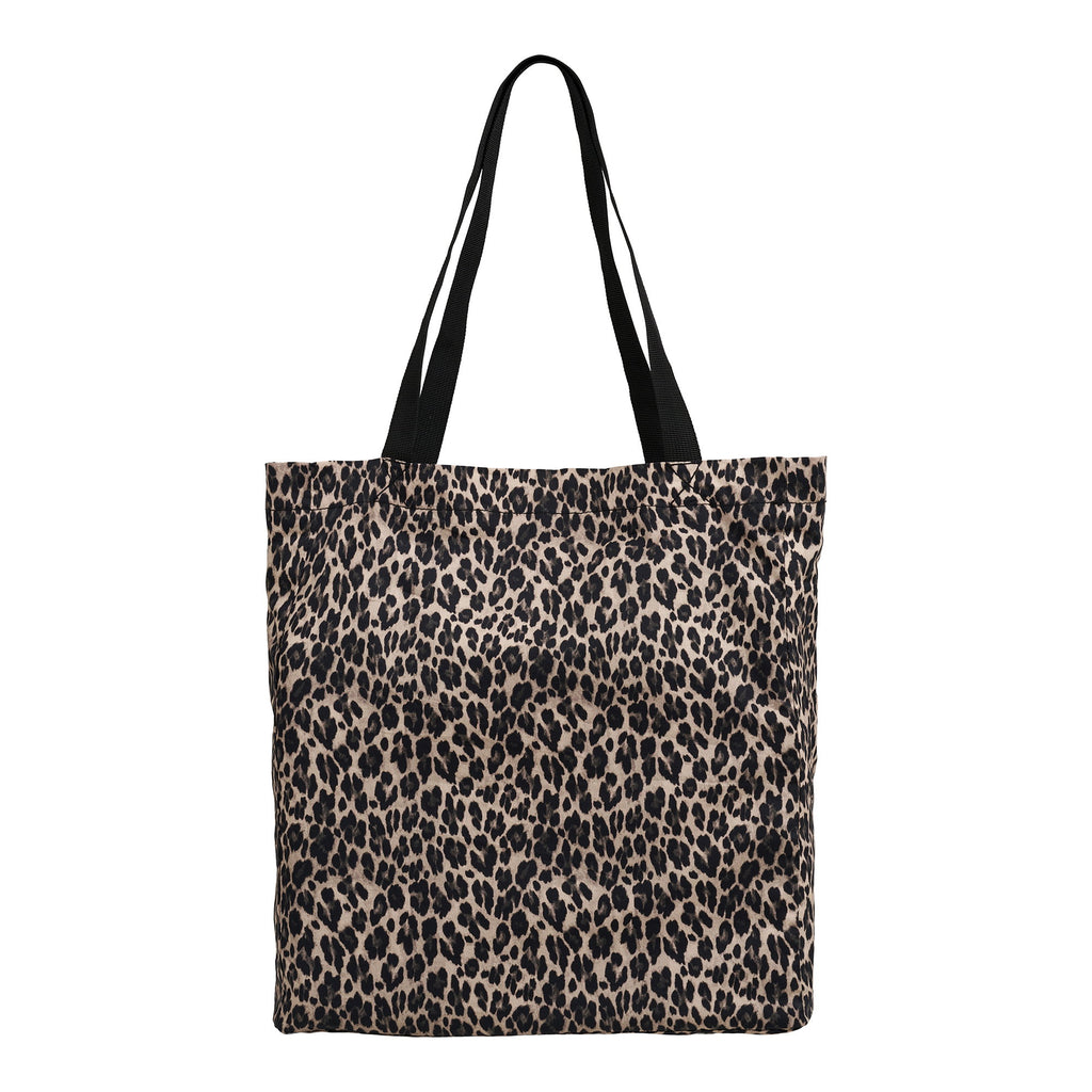 Tote bag Ava imprimé léopard all-over vue de dos fond blanc