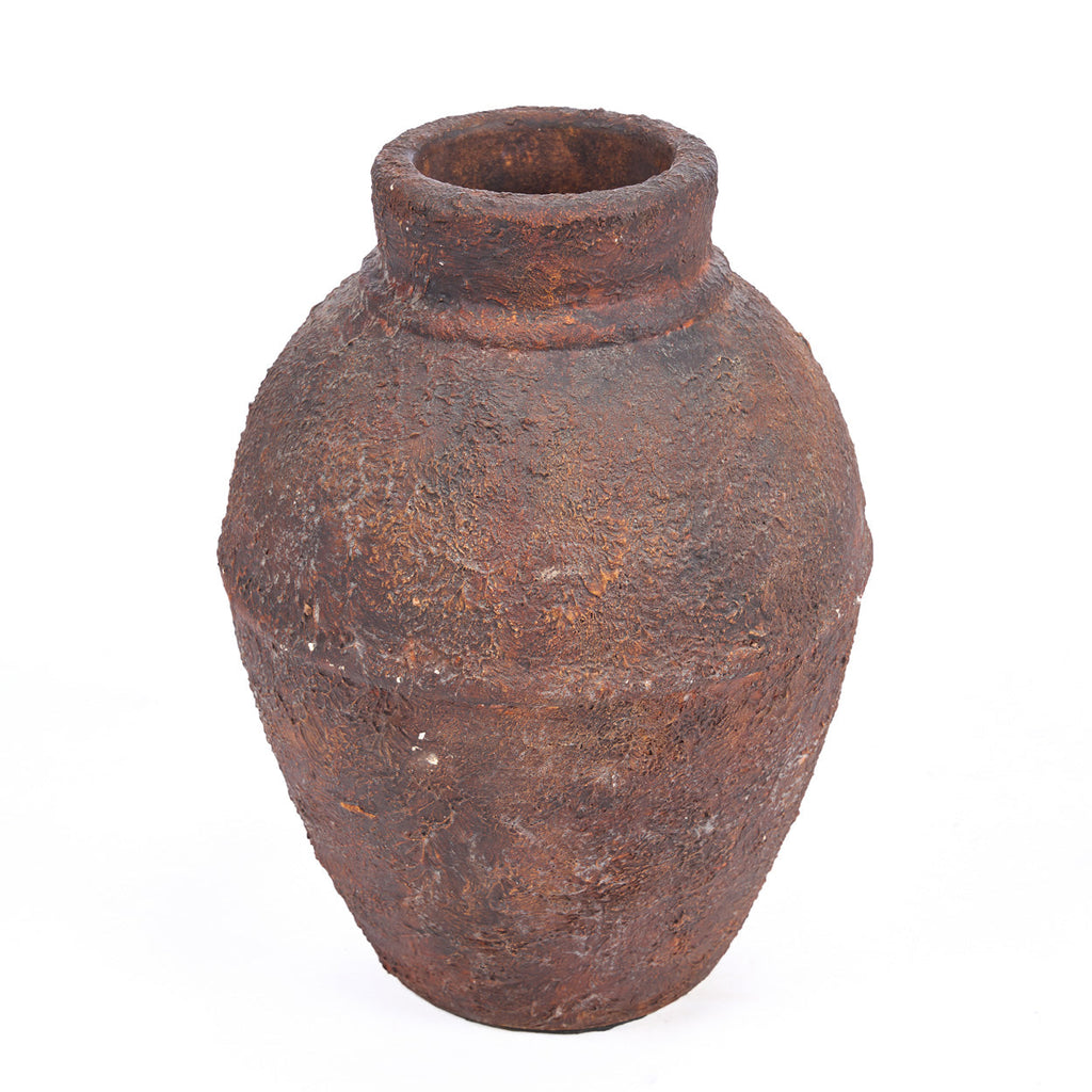 Vase Amphora Rustica en terre cuite bordeaux 30 cm, vue 5