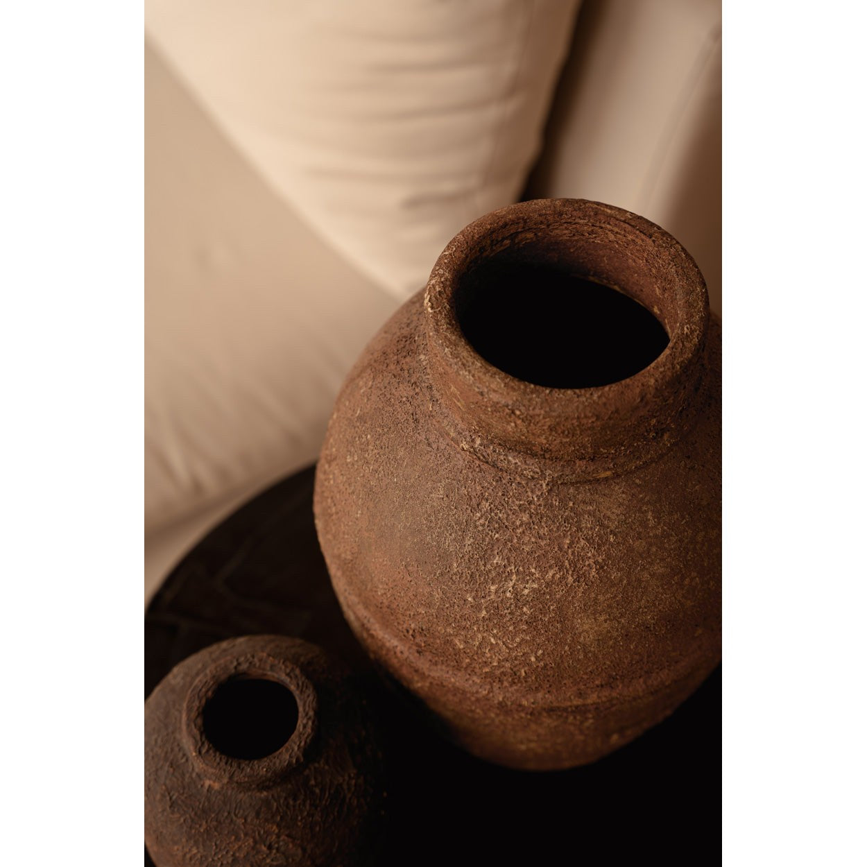 Vase Amphora Rustica en terre cuite naturelle 40 cm, vue 4