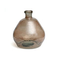 Vase Bolai en verre recyclé beige 50 cm