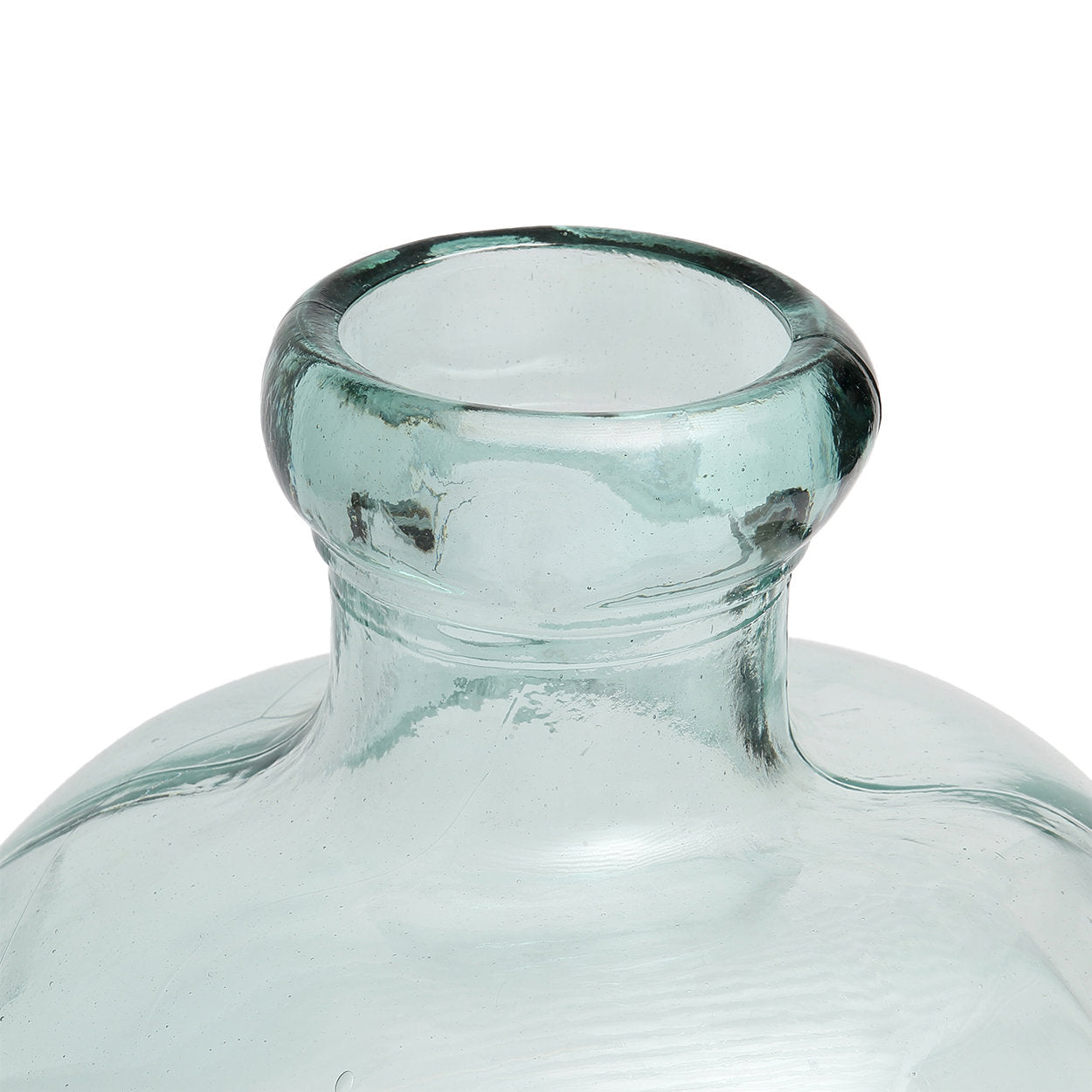 Vase Bolai en verre recyclé bleu 50 cm, vue 3