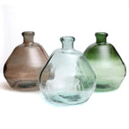 Vase Bolai en verre recyclé transparent 50 cm, vue 4