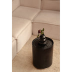 Vase Burned en terre cuite noire 17 cm, vue 5