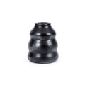 Vase Burned en terre cuite noire 17 cm