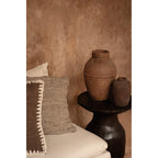 Vase Clay Echo en terre cuite bordeaux 20 cm, vue 3