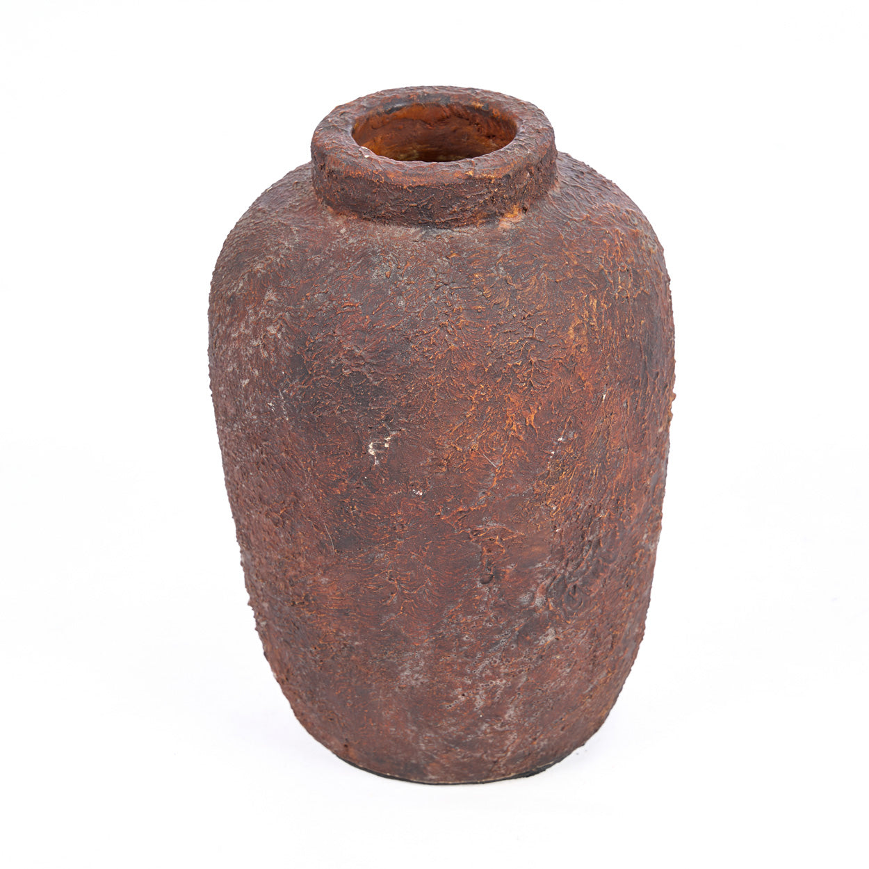 Vase Clay Echo en terre cuite bordeaux 20 cm, vue 4