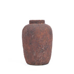 Vase Clay Echo en terre cuite bordeaux 20 cm