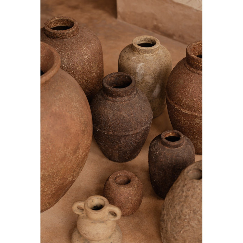 Vase Clay Echo en terre cuite crème 30 cm, vue 3