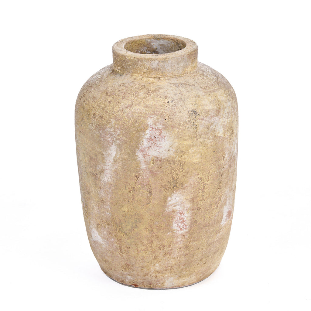 Vase Clay Echo en terre cuite crème 30 cm, vue 6