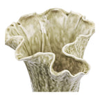Vase corolle céramique sable foncé vue de face