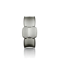 Vase Cubes en verre recyclé gris 27 cm