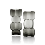 Vase Cubes en verre recyclé gris 30 cm, vue 4