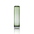 Vase cylindre Tall Vert en verre recyclé avec son fond épais transparent