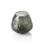 Vase Earth Crater en verre noir 26 cm en situation