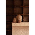 Vase Earthen Balance en terre cuite sable 18 cm, vue 3