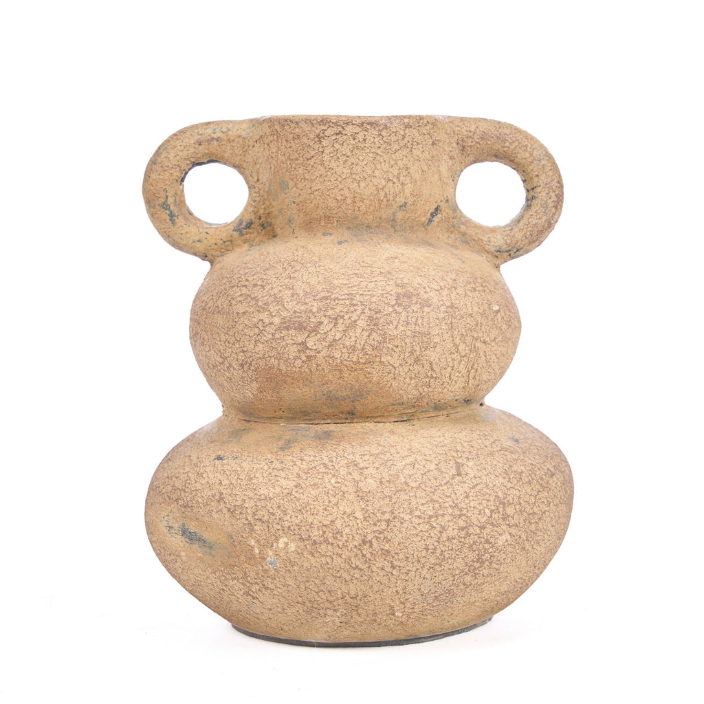 Vase Earthen Balance en terre cuite sable 18 cm, vue 8