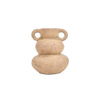 Vase Earthen Balance en terre cuite sable 18 cm