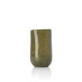 Vase Forest en verre vert olive 22 cm