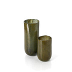 Vase Forest en verre vert olive 33 cm, vue 3
