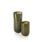 Vase Forest en verre vert olive 33 cm, vue 6