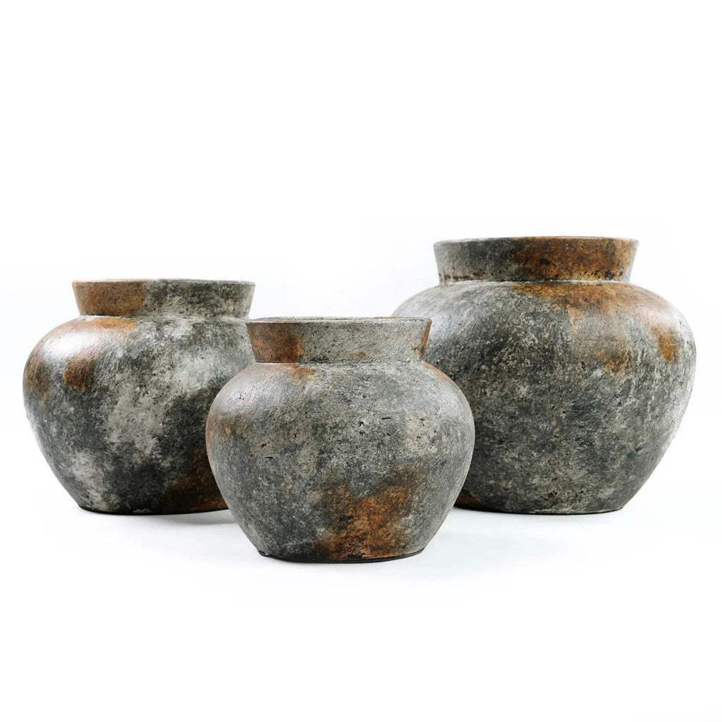 Vase Funky en terre cuite grise 25 cm, vue 6