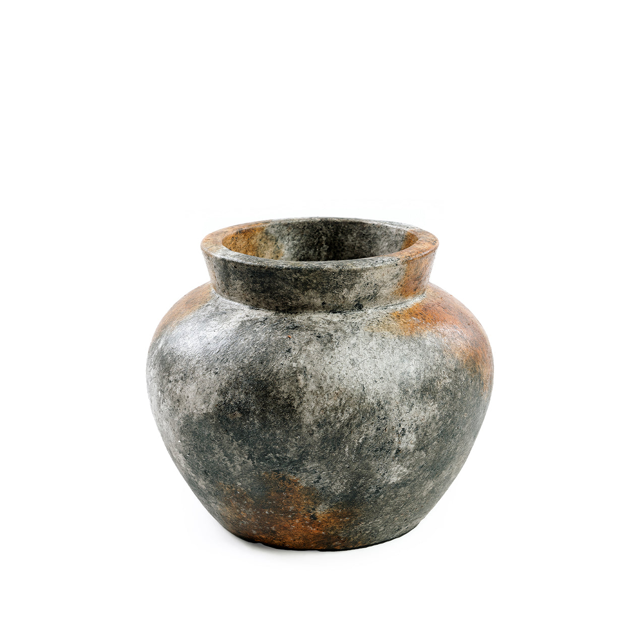 Vase Funky en terre cuite grise 25 cm