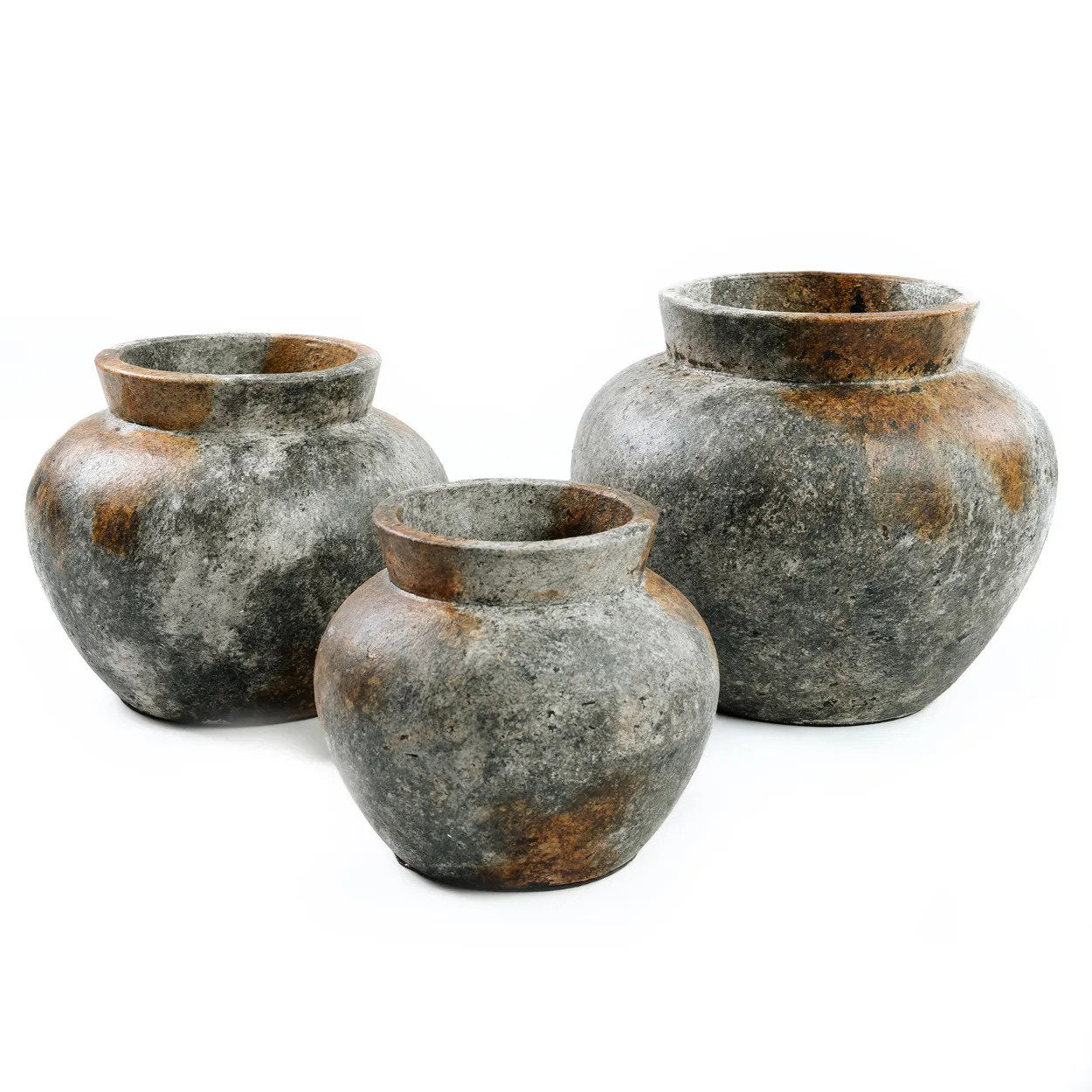 Vase Funky en terre cuite grise 33 cm, vue 5