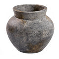 Vase Funky en terre cuite grise 33 cm