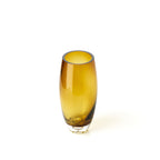 Vase Honey Glow en verre brun doré 25 cm en situation