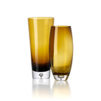 Vase Honey Glow en verre brun doré 25 cm, vue 3