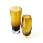 Vase Honey Glow en verre brun doré 25 cm, vue 4