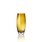Vase Honey Glow en verre brun doré 25 cm