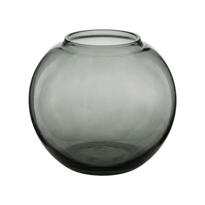 Dimensions Vaas Jacqueline in rookgrijs glas 21 cm