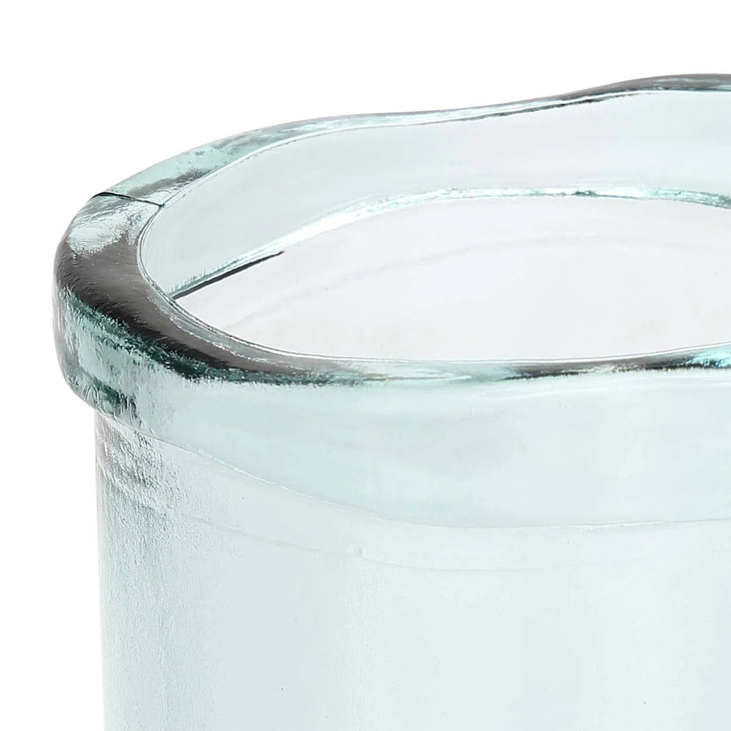Vase Jiandan en verre recyclé transparent 36 cm, vue 4