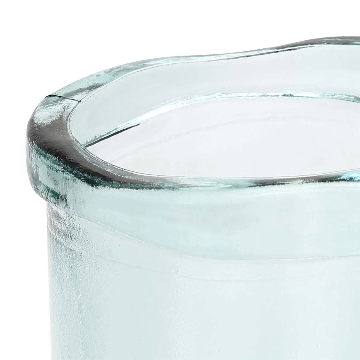 Vase Jiandan en verre recyclé transparent 36 cm, vue 4