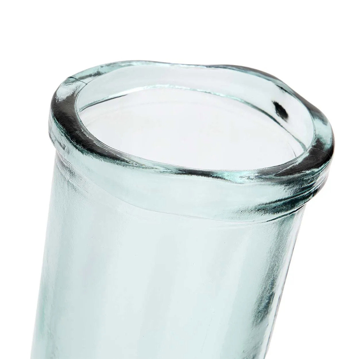 Vase Jiandan en verre recyclé transparent 36 cm, vue 5