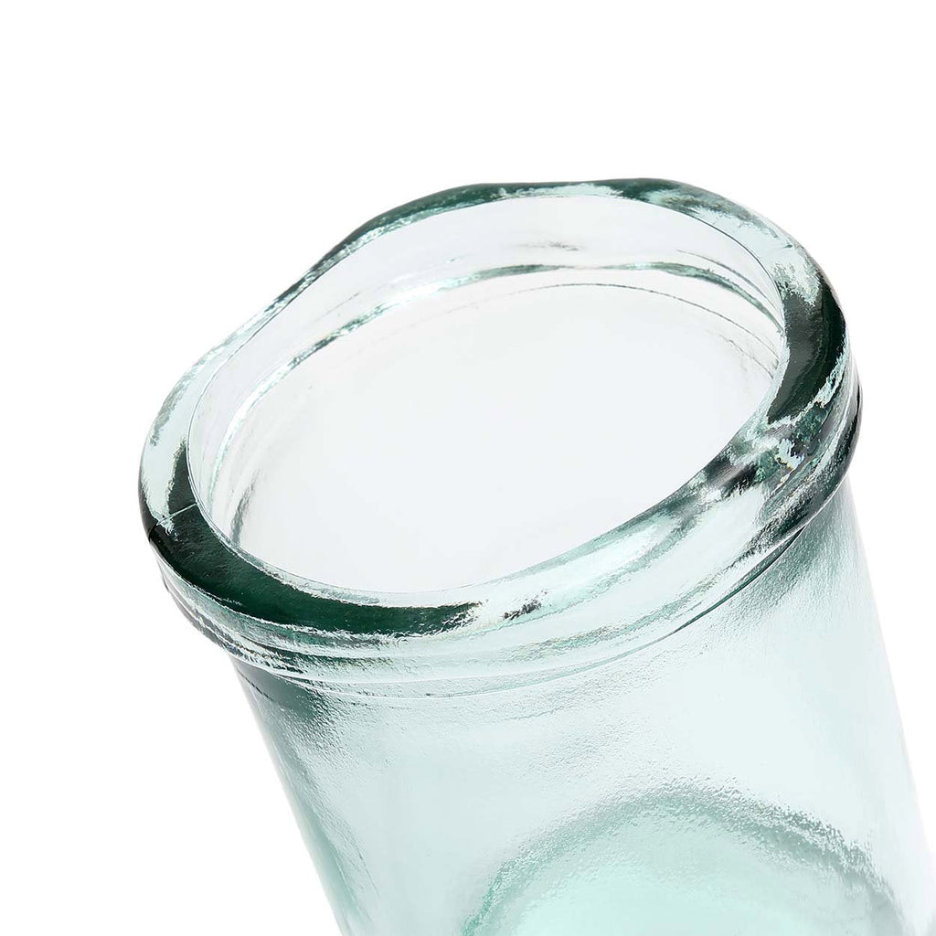 Vase Jiandan en verre recyclé transparent 20 cm, vue 4