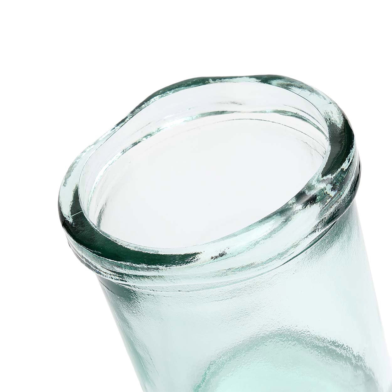 Vase Jiandan en verre recyclé transparent 20 cm, vue 4