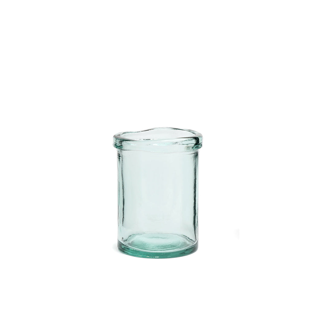 Vase Jiandan en verre recyclé transparent 20 cm